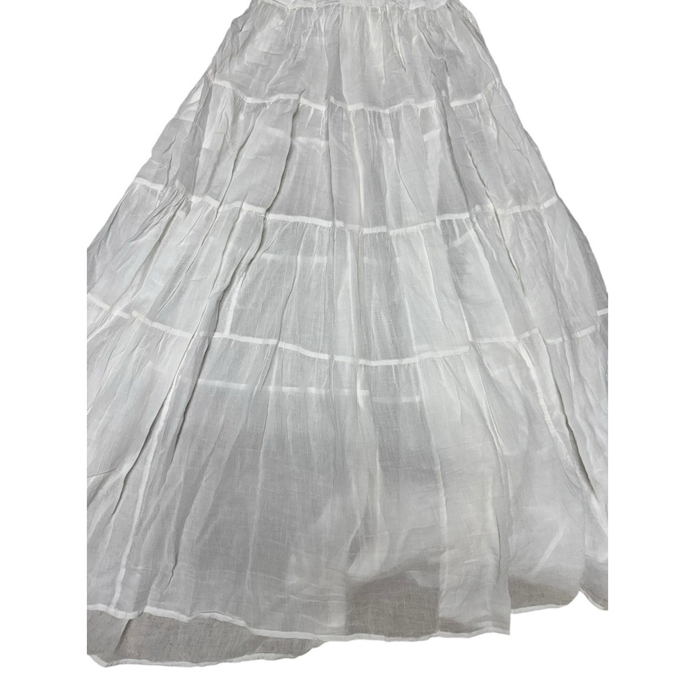 Free People A Little Extra Endless Summer Halter Maxi Dress Ivory Size Medium - Picture 6 of 13